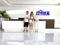 熱烈祝賀高總夫婦簽約創(chuàng)綠家河北省張家口市區(qū)級代理！